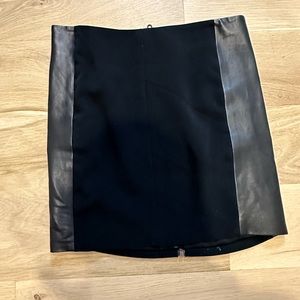 Rag & Bone leather paneled pencil skirt